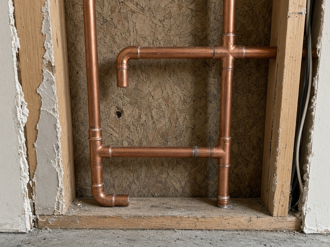 Plumbing under vanity